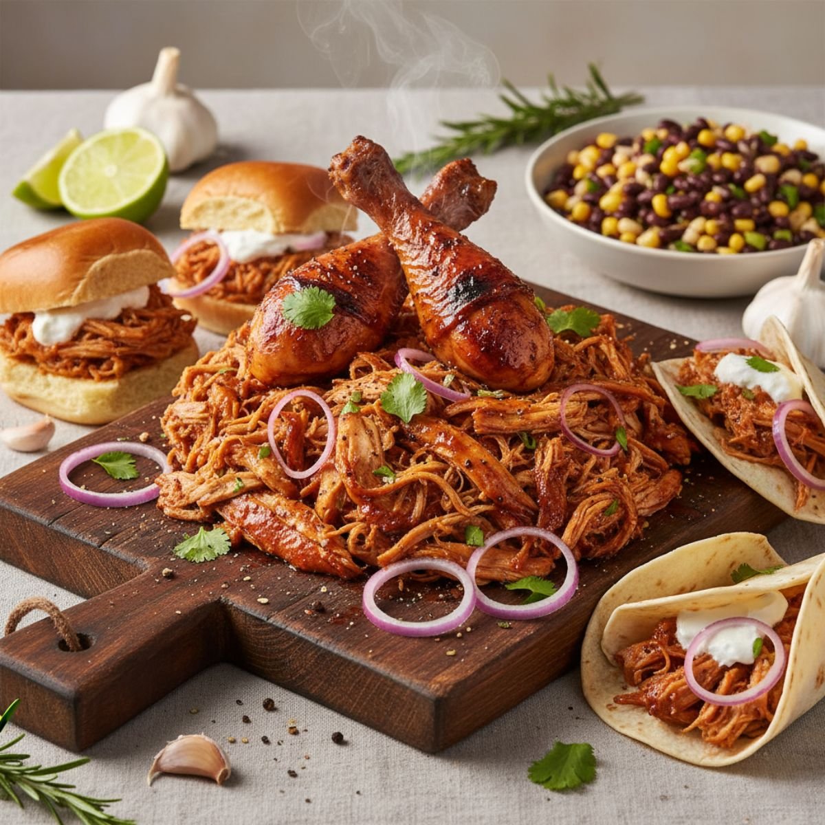 Pulled Chicken Roti Best Pulled Chicken Recipe | Easy, Juicy & Flavorful